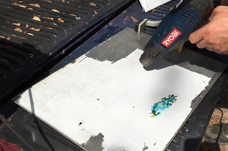 Apply Heat for Stubborn Film