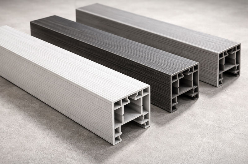 PVC Profile with Brushed Surface Finish