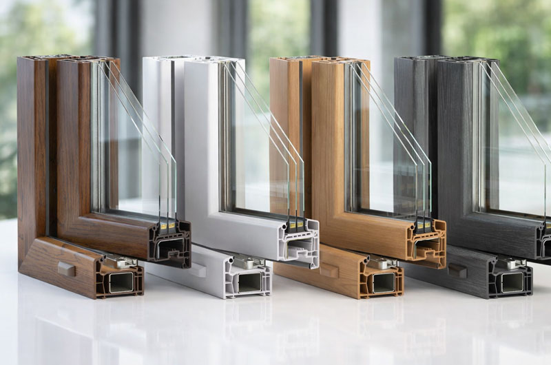 PVC Profile with Foil-Laminated Surface