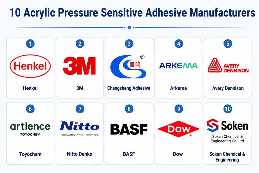 10 Acrylic Pressure Sensitive Adhesive Manufacturers
