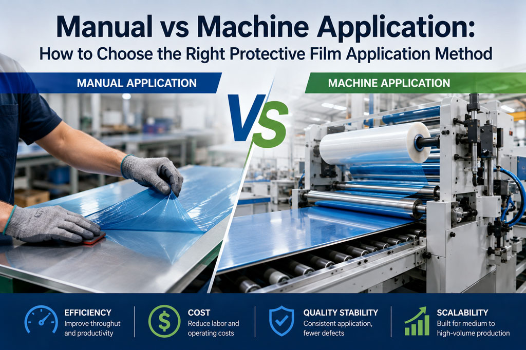 Protective Film Manual vs Machine Application Method