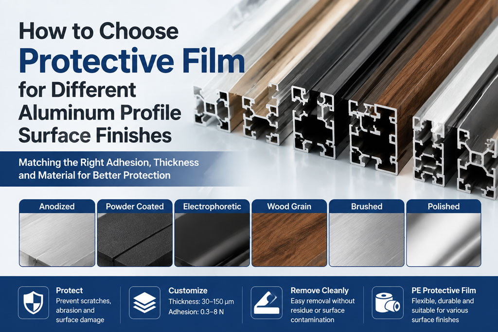 Protective Film for Different Aluminum Profile Surface Finishes